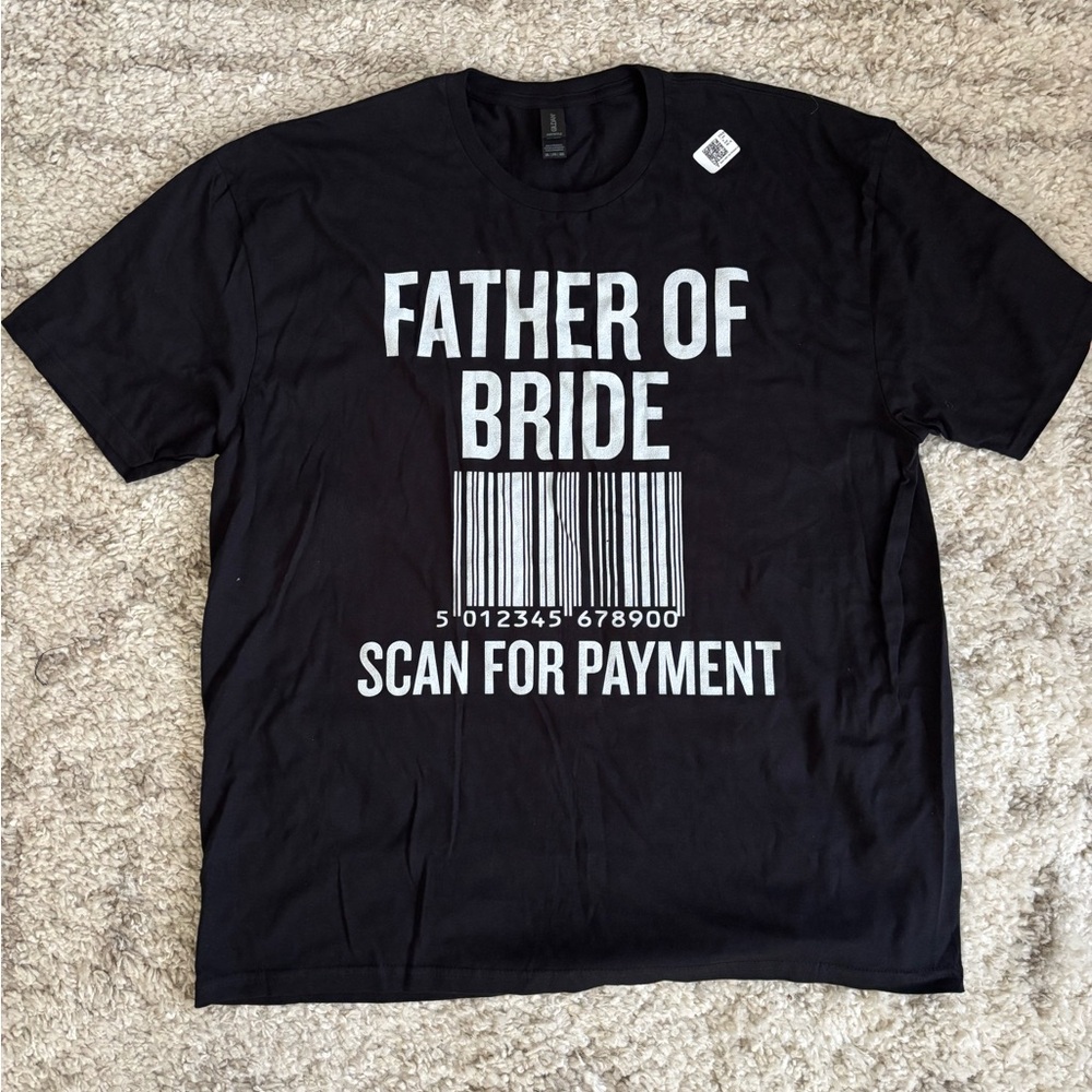 Black Graphic T-Shirt - Father of Bride